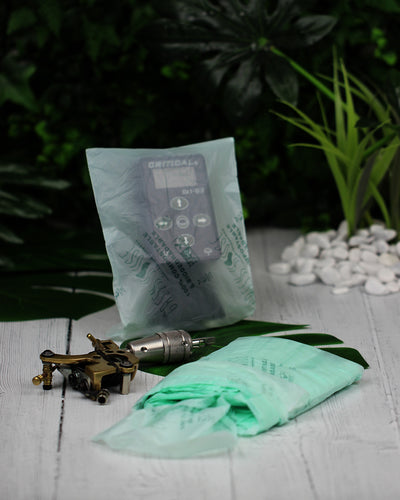 Green House Tattoo Supplies machine power supply bags plant based plastic free